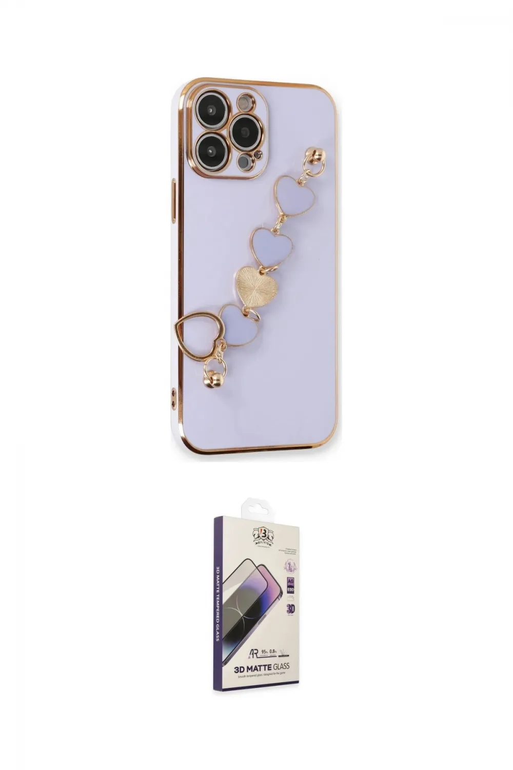ieg™ iPhone 14 Pro Max Kılıf Nova Işık Prime - Siyah Bilvis 3D Mat Cam Ekran Koruyucu