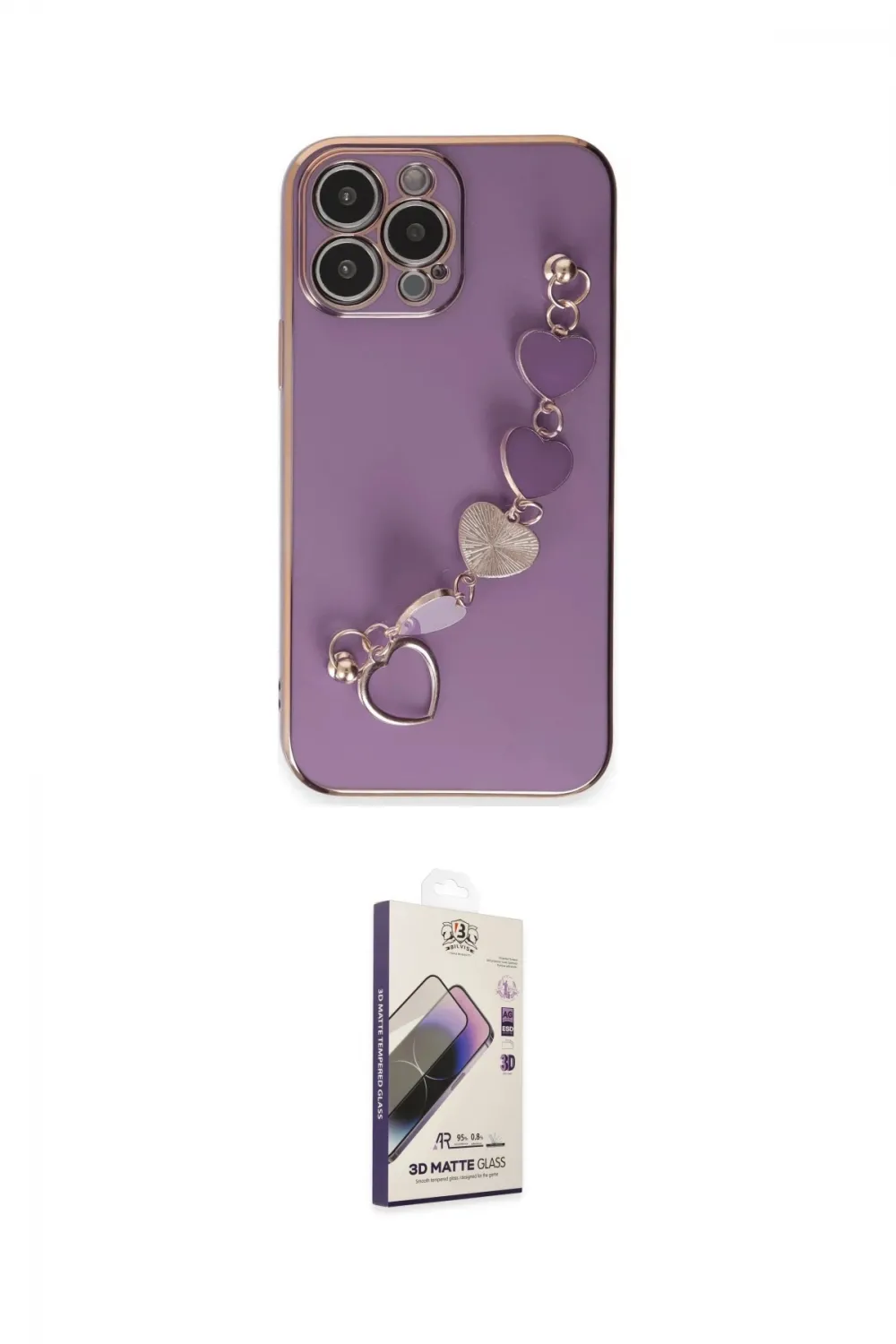 ieg™ iPhone 14 Pro Max Kılıf Nova Işık Prime - Siyah Bilvis 3D Mat Cam Ekran Koruyucu