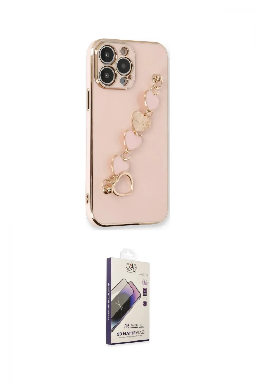 ieg™ iPhone 14 Pro Max Kılıf Nova Işık Prime - Siyah Bilvis 3D Mat Cam Ekran Koruyucu