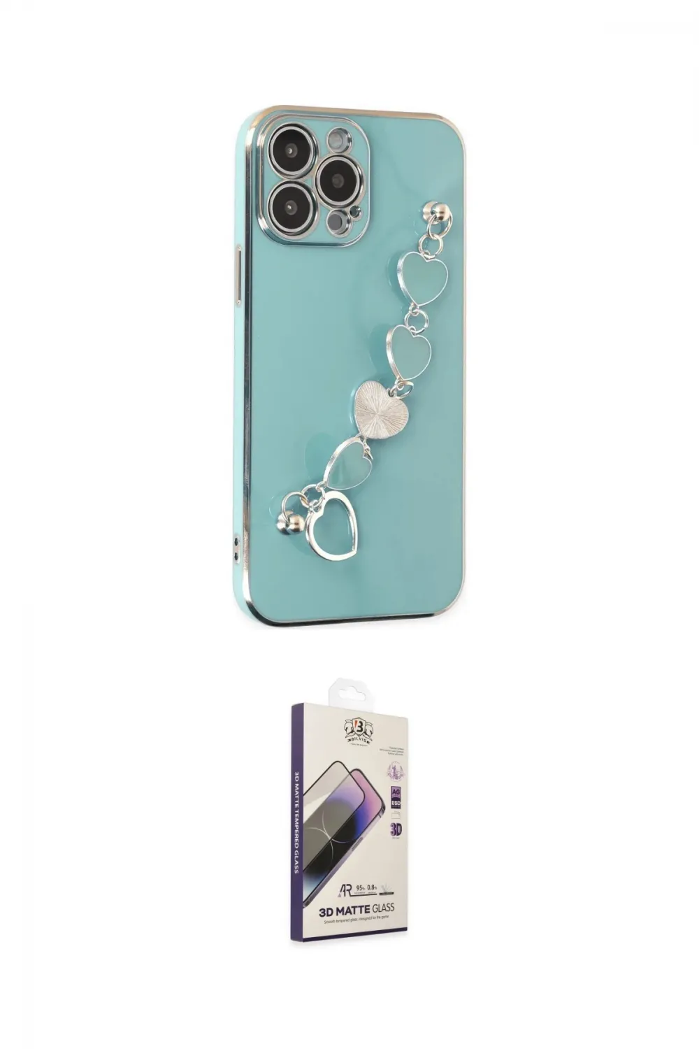 ieg™ iPhone 14 Pro Max Kılıf Nova Işık Prime - Siyah Bilvis 3D Mat Cam Ekran Koruyucu