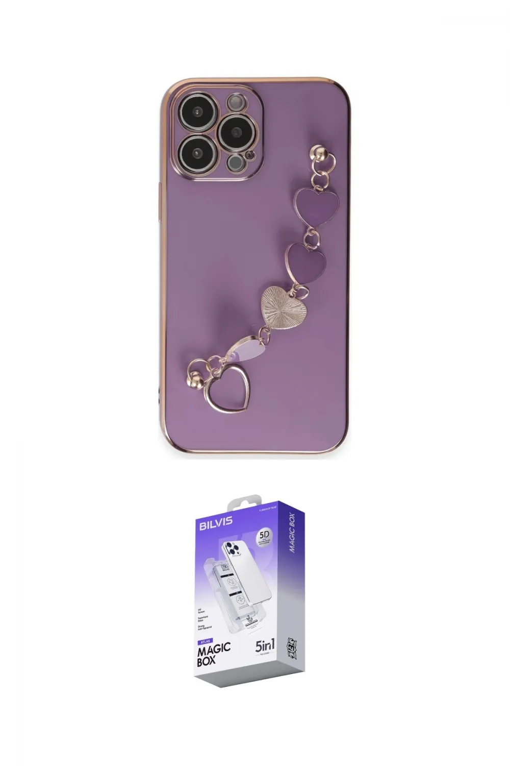 ieg™ iPhone 14 Pro Max Kılıf Nova Işık Prime - Siyah Bilvis 5in1 3D Magic Cam Ekran Koruyucu