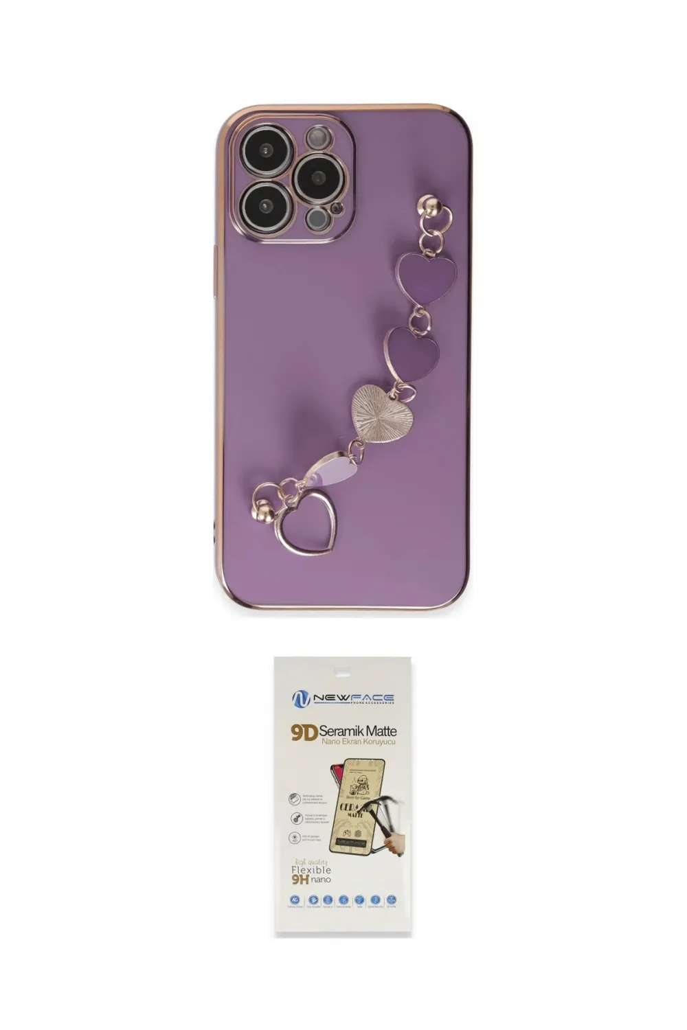 ieg™ iPhone 14 Pro Max Kılıf Nova Işık Prime - Siyah Mat Seramik Nano Ekran Koruyucu