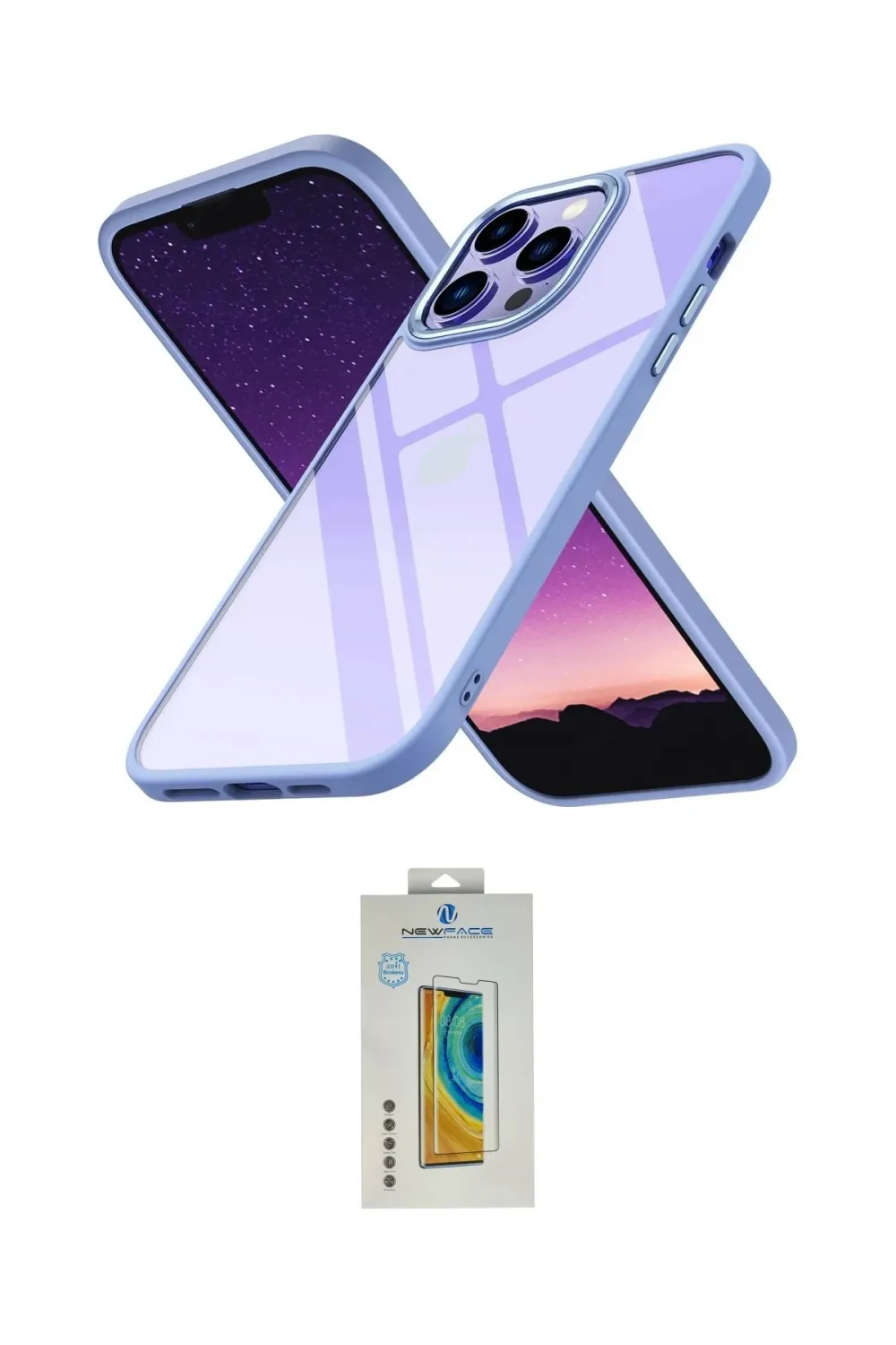 ieg™ iPhone 14 Pro Max Kılıf Nova Işık Serisi - Siyah Polymer Nano Ekran Koruyucu