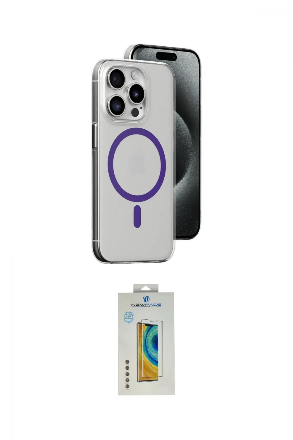 ieg™ iPhone 14 Pro Max Kılıf Odak Form Özel Seri - Siyah Polymer Nano Ekran Koruyucu