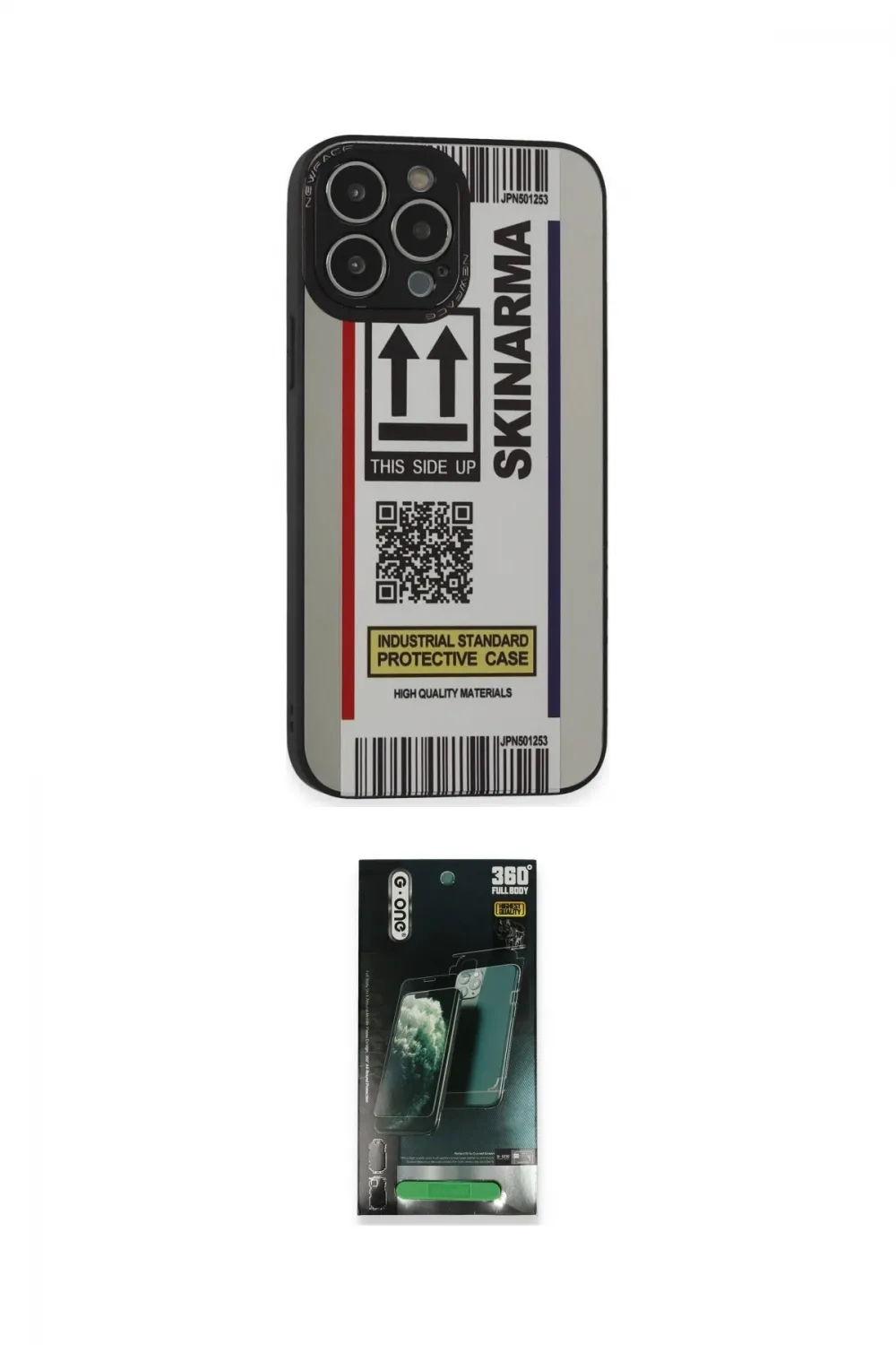 ieg™ iPhone 14 Pro Max Kılıf Odak Klasik Serisi - Şeffaf 360 Full Body Arka Koruyucu