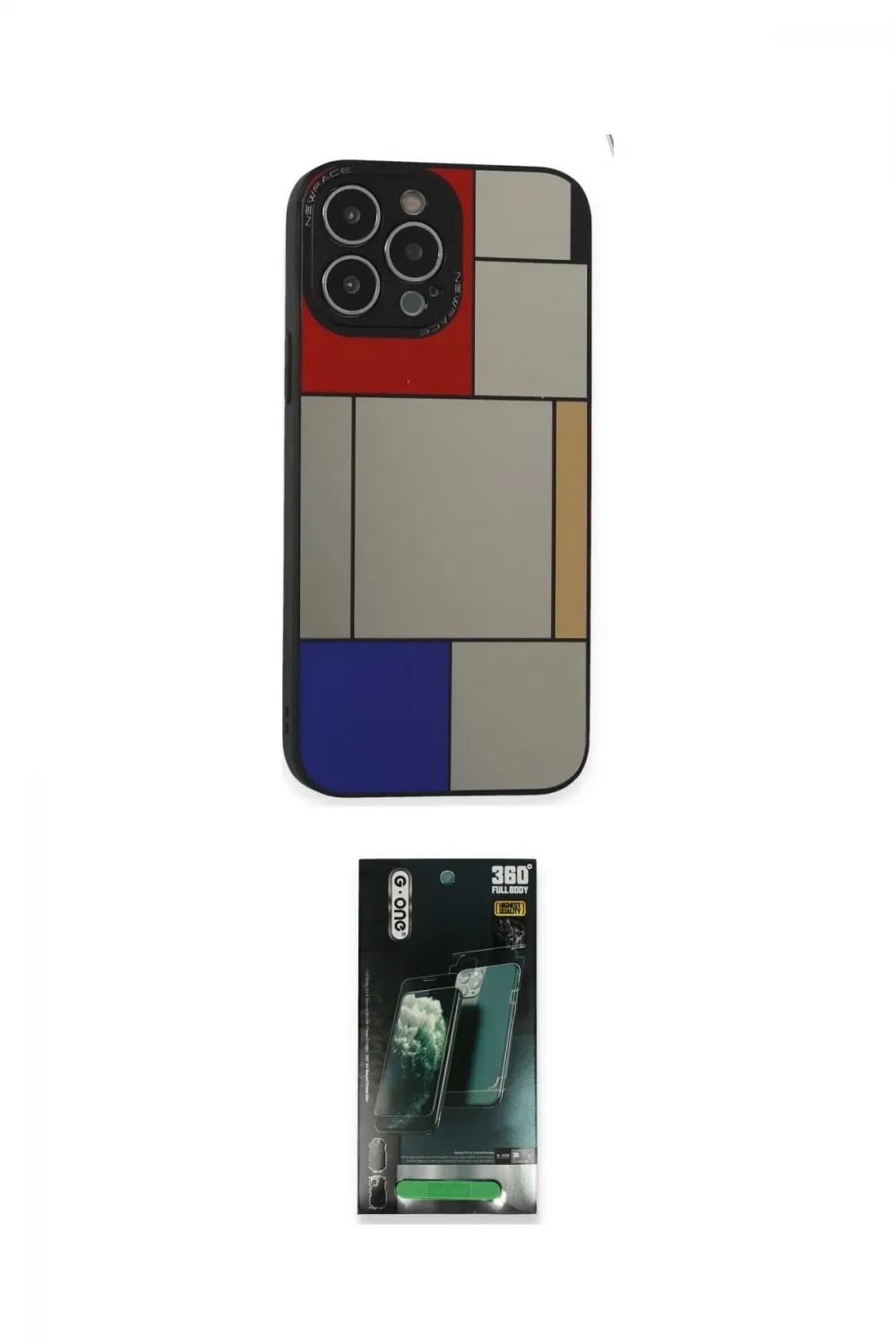 ieg™ iPhone 14 Pro Max Kılıf Odak Klasik Serisi - Şeffaf 360 Full Body Arka Koruyucu