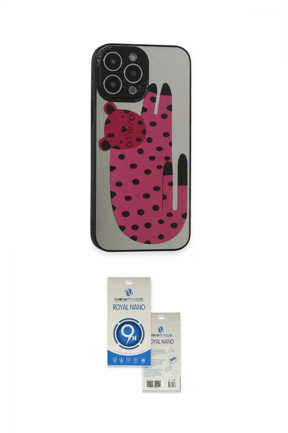 ieg™ iPhone 14 Pro Max Kılıf Odak Klasik Serisi - Şeffaf Royal Nano Ekran Koruyucu