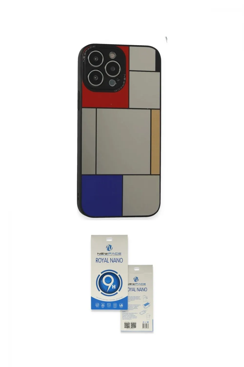 ieg™ iPhone 14 Pro Max Kılıf Odak Klasik Serisi - Şeffaf Royal Nano Ekran Koruyucu