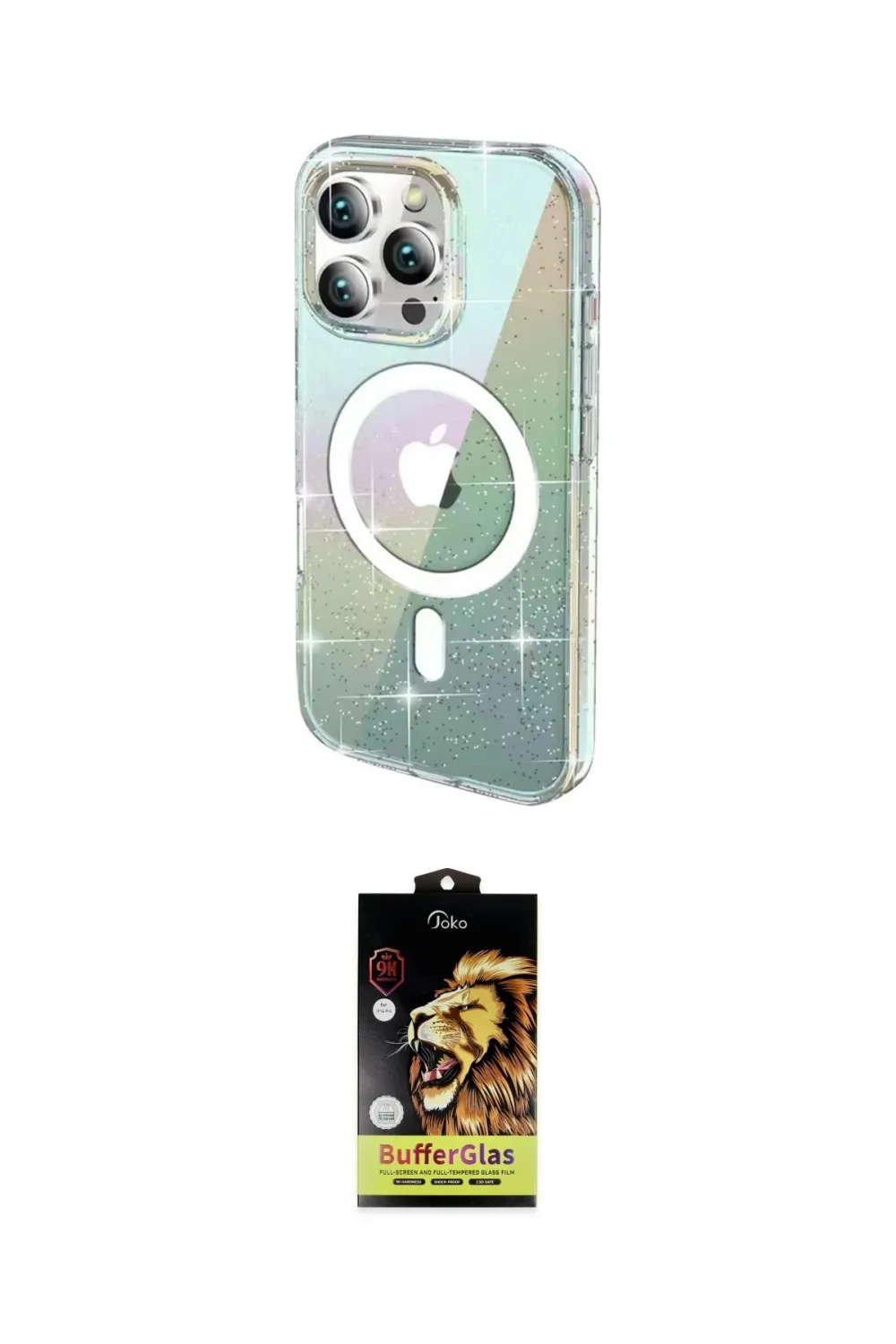 ieg™ iPhone 14 Pro Max Kılıf Odak Modern Serisi - Siyah Buffer Cam Ekran Koruyucu