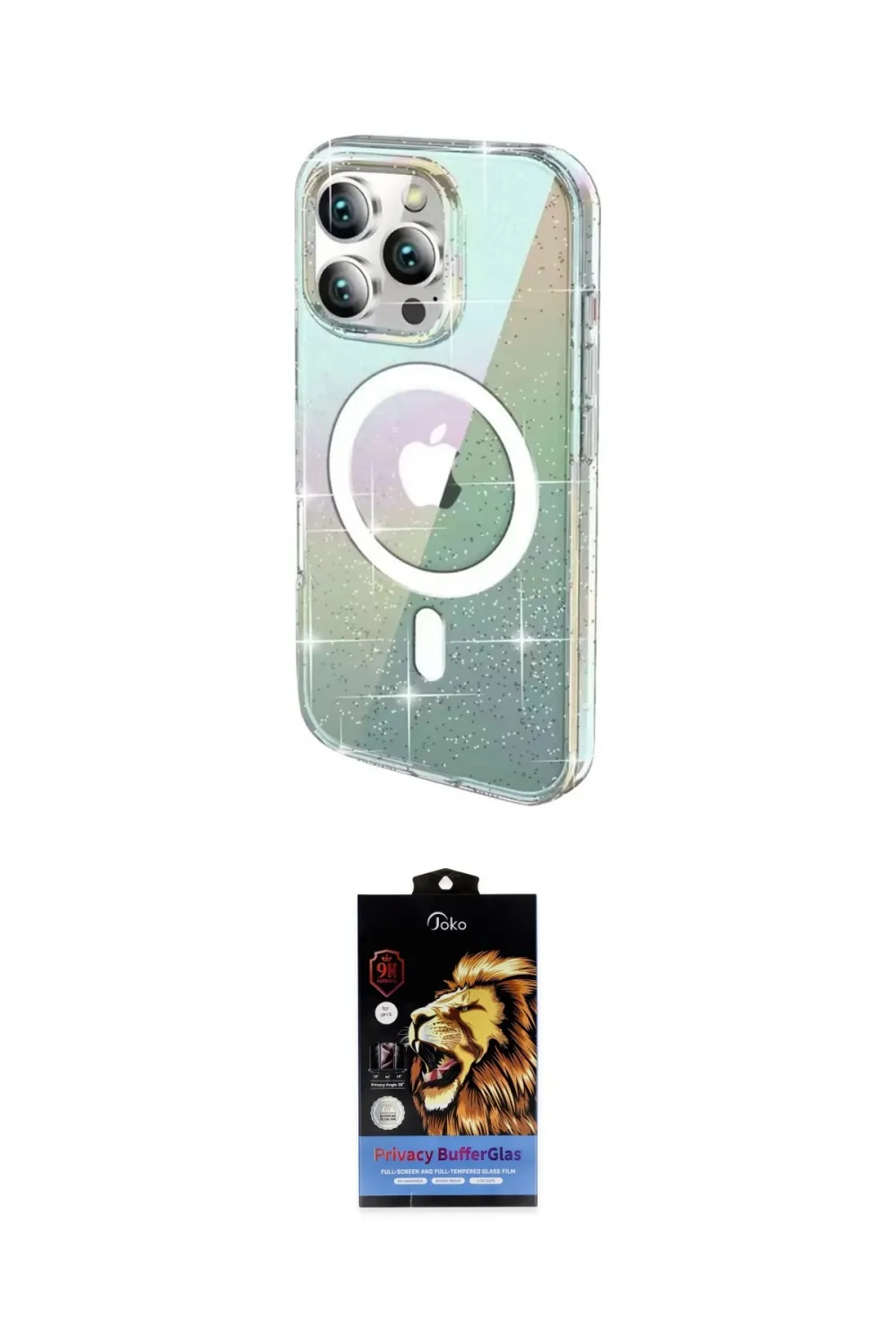 ieg™ iPhone 14 Pro Max Kılıf Odak Modern Serisi - Siyah Buffer Hayalet Cam Ekran Koruyucu