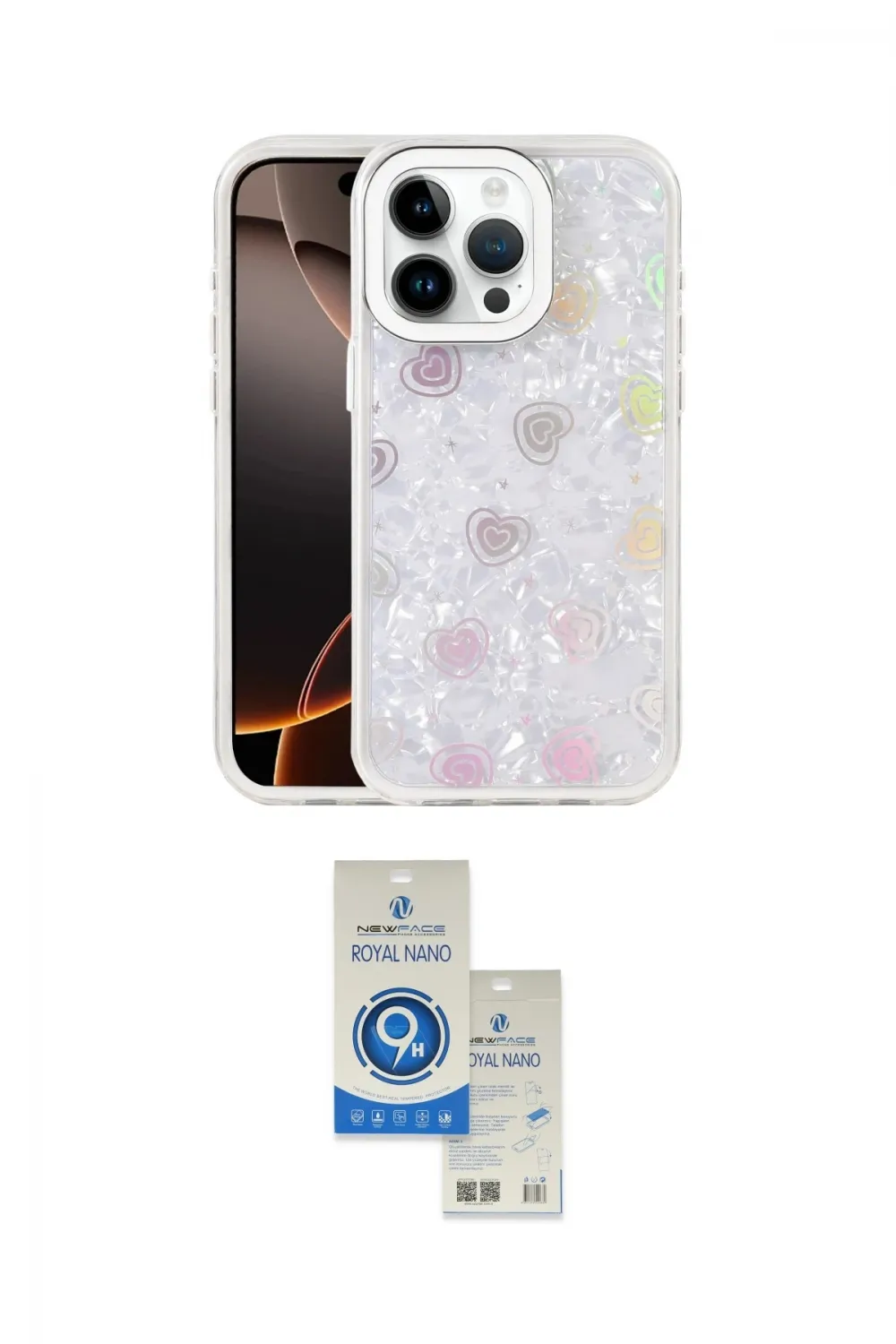 ieg™ iPhone 14 Pro Max Kılıf Odak Prime - Şeffaf Royal Nano Ekran Koruyucu
