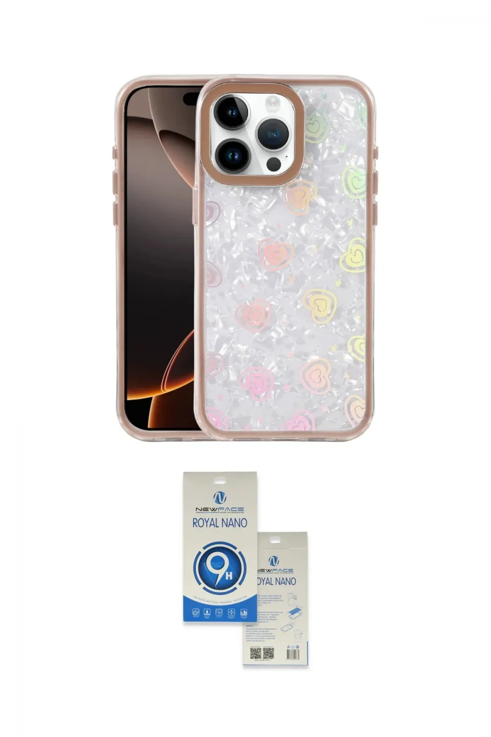 ieg™ iPhone 14 Pro Max Kılıf Odak Prime - Şeffaf Royal Nano Ekran Koruyucu
