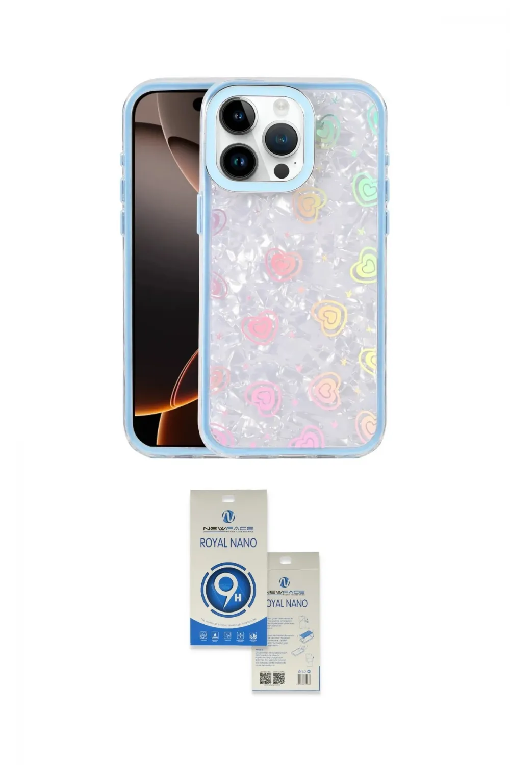 ieg™ iPhone 14 Pro Max Kılıf Odak Prime - Şeffaf Royal Nano Ekran Koruyucu