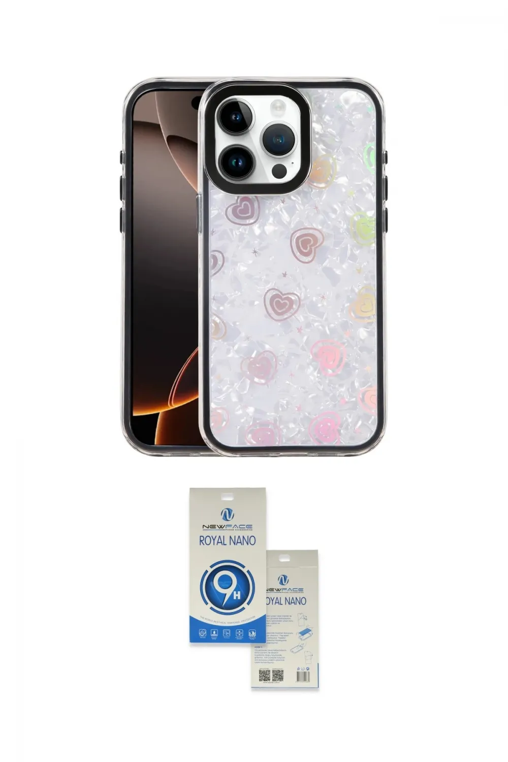 ieg™ iPhone 14 Pro Max Kılıf Odak Prime - Şeffaf Royal Nano Ekran Koruyucu