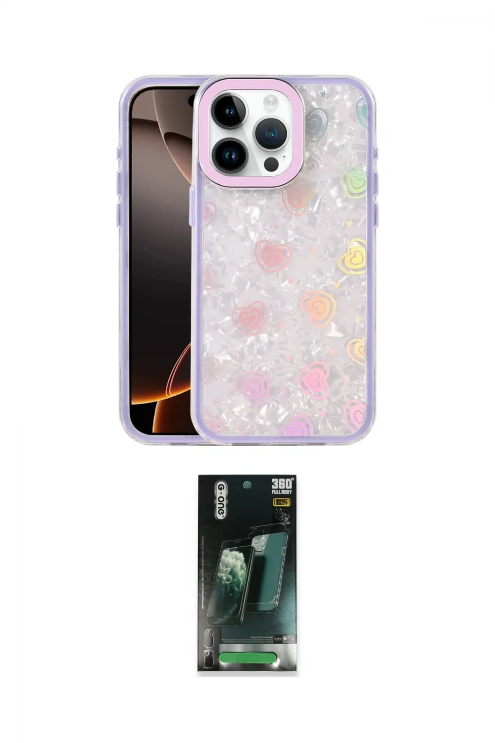 ieg™ iPhone 14 Pro Max Kılıf Odak Prime - Siyah 360 Mat Full Body Arka Koruyucu