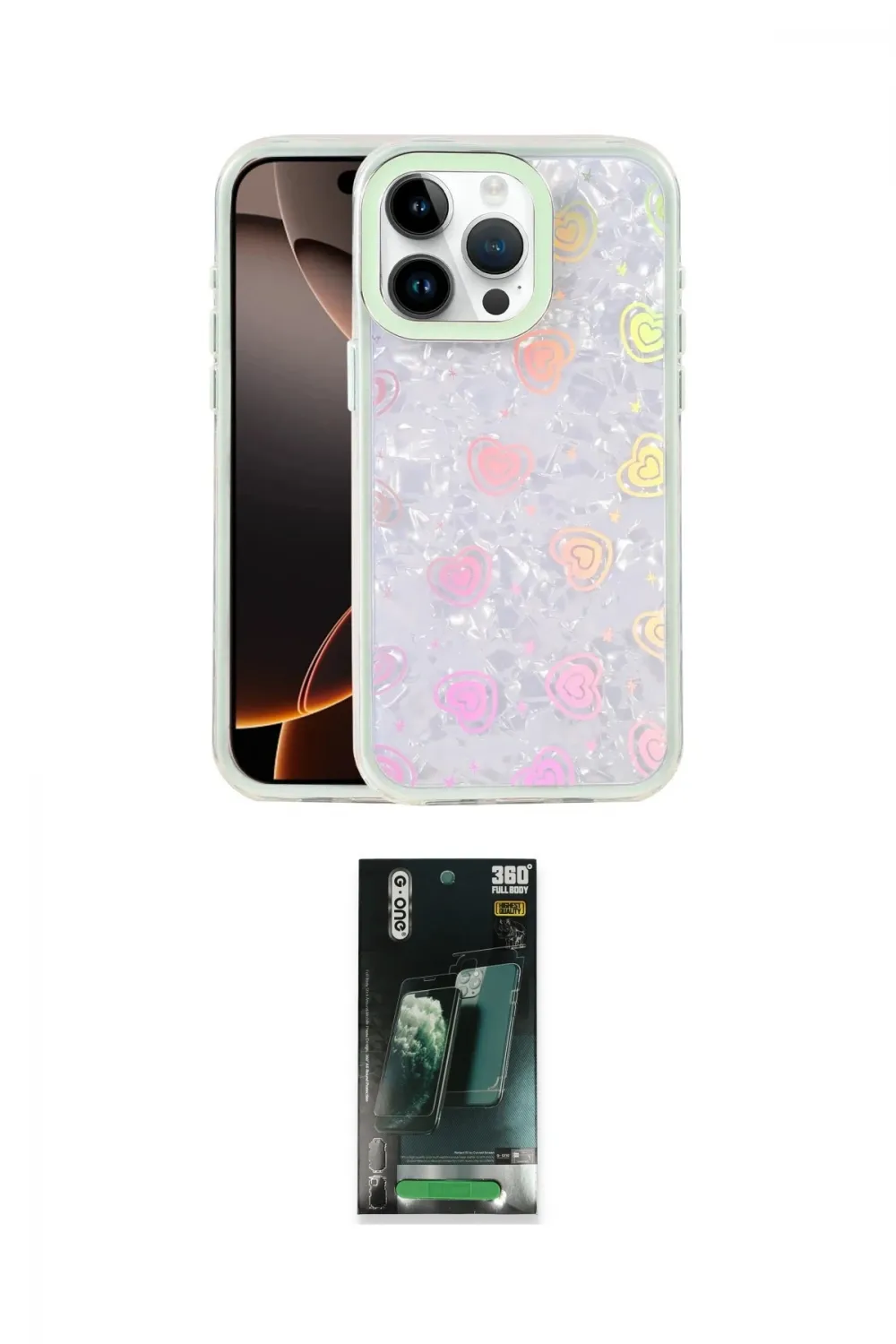 ieg™ iPhone 14 Pro Max Kılıf Odak Prime - Siyah 360 Mat Full Body Arka Koruyucu