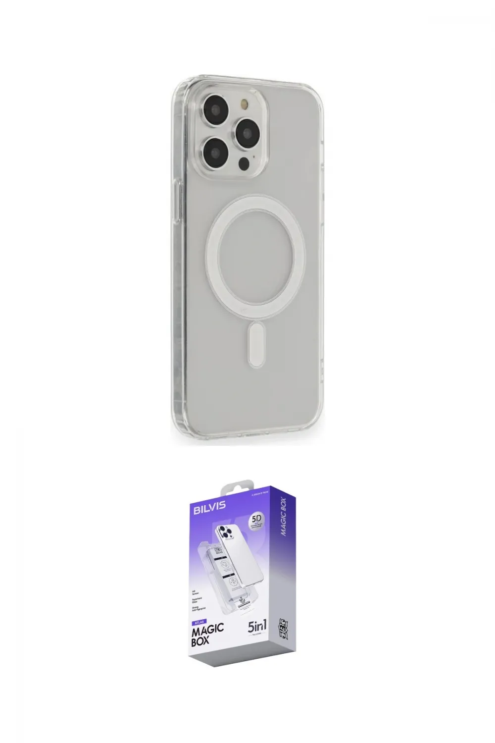 ieg™ iPhone 14 Pro Max Kılıf Pusula Çizgi Koleksiyonu - Siyah Bilvis 5in1 3D Magic Cam Ekran Koruyucu
