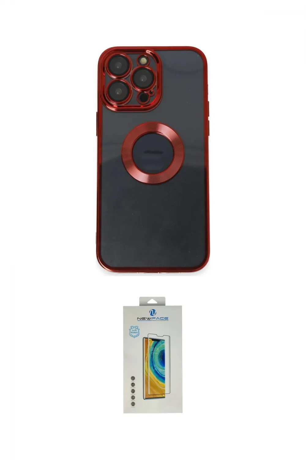 ieg™ iPhone 14 Pro Max Kılıf Pusula Form - Siyah Polymer Nano Ekran Koruyucu