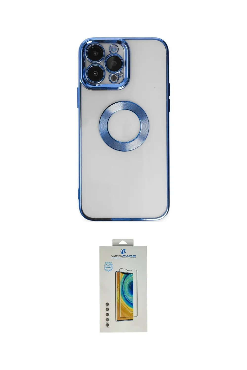 ieg™ iPhone 14 Pro Max Kılıf Pusula Form - Siyah Polymer Nano Ekran Koruyucu