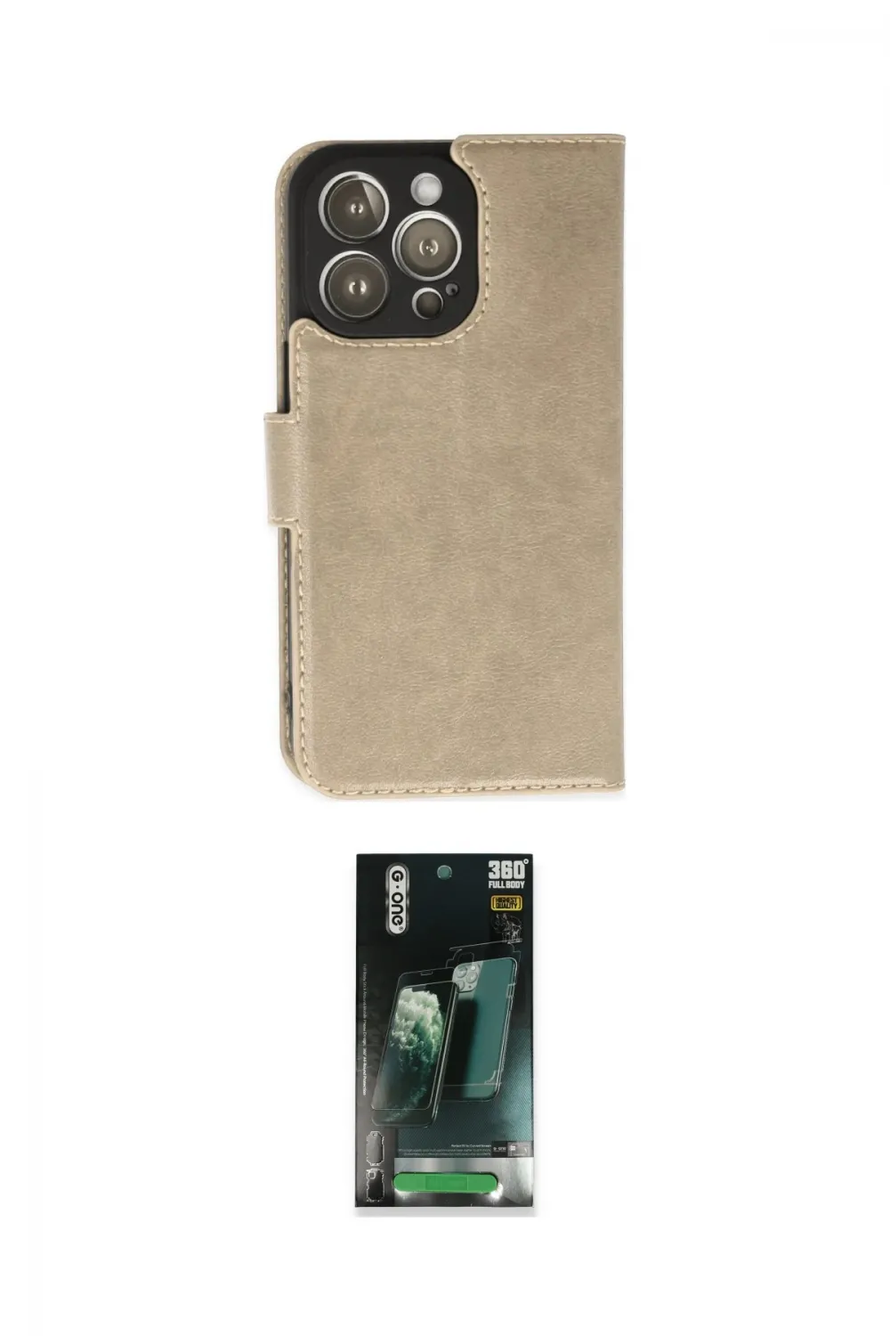 ieg™ iPhone 14 Pro Max Kılıf Siluet Işık Serisi - Şeffaf 360 Full Body Arka Koruyucu