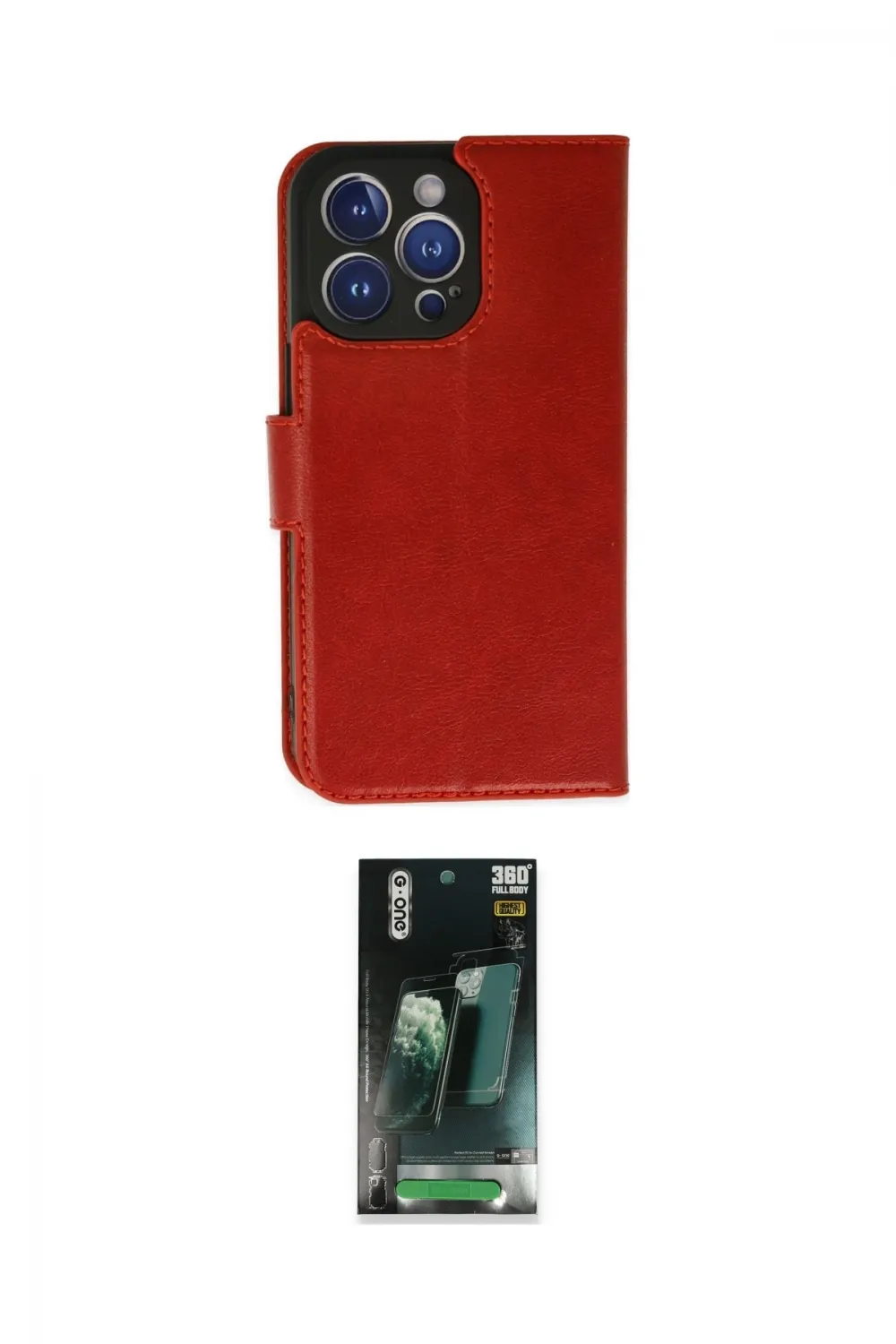 ieg™ iPhone 14 Pro Max Kılıf Siluet Işık Serisi - Şeffaf 360 Full Body Arka Koruyucu