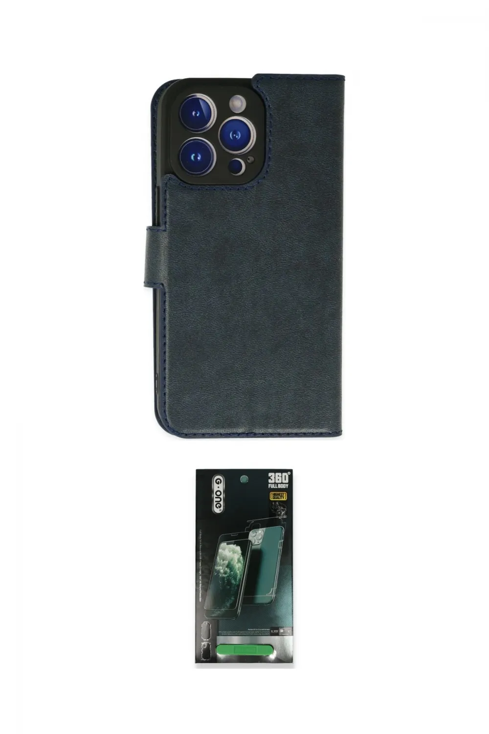 ieg™ iPhone 14 Pro Max Kılıf Siluet Işık Serisi - Şeffaf 360 Full Body Arka Koruyucu