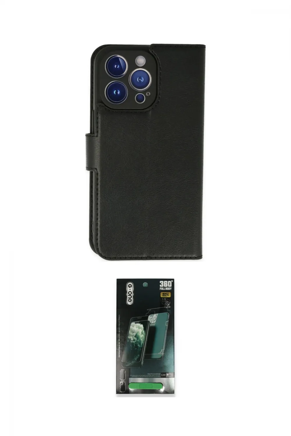 ieg™ iPhone 14 Pro Max Kılıf Siluet Işık Serisi - Şeffaf 360 Full Body Arka Koruyucu