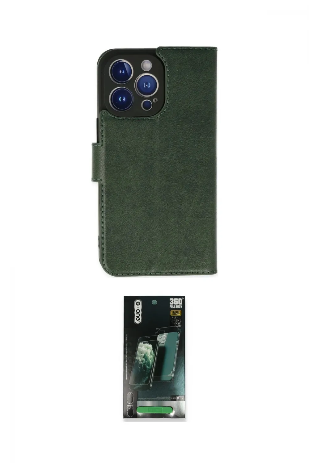ieg™ iPhone 14 Pro Max Kılıf Siluet Işık Serisi - Şeffaf 360 Full Body Arka Koruyucu