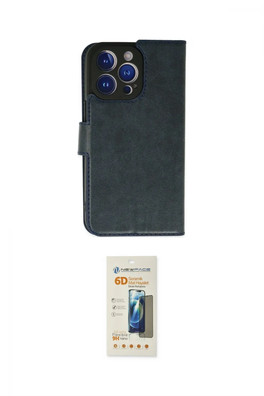ieg™ iPhone 14 Pro Max Kılıf Siluet Işık Serisi - Siyah 6D Mat Seramik Hayalet Nano Ekran Koruyucu
