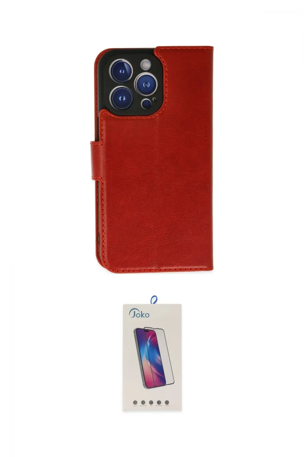 ieg™ iPhone 14 Pro Max Kılıf Siluet Işık Serisi - Siyah Joko 5D Cam