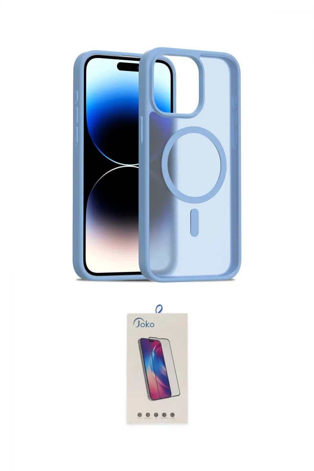 ieg™ iPhone 14 Pro Max Kılıf Siluet Minimal Prime - Siyah Joko 5D Cam
