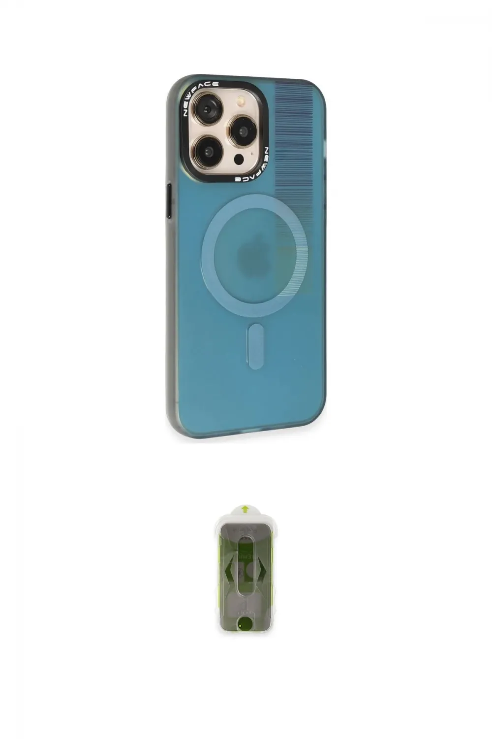 ieg™ iPhone 14 Pro Max Kılıf Siluet Modern Koleksiyonu - Siyah Joko Magic 5D Hayalet Cam
