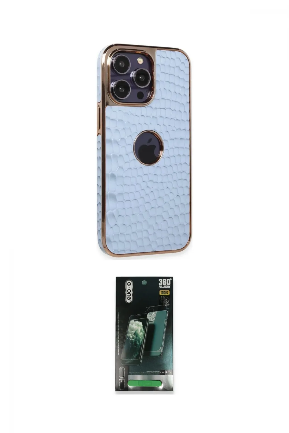 ieg™ iPhone 14 Pro Max Kılıf Ufuk Form Prime - Şeffaf 360 Full Body Arka Koruyucu