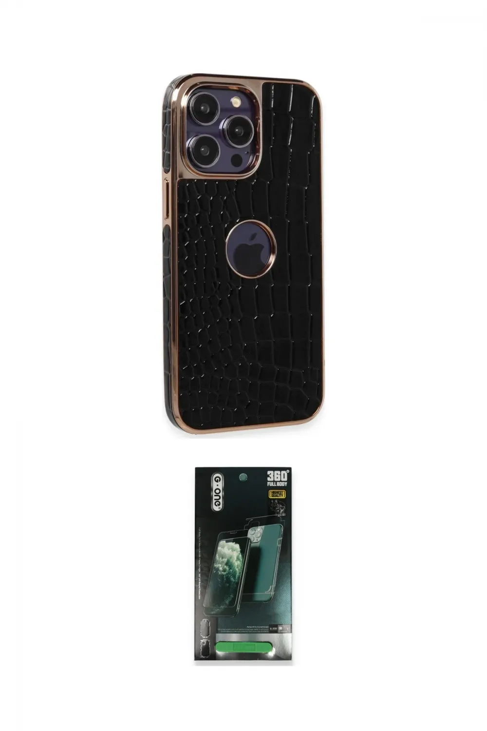 ieg™ iPhone 14 Pro Max Kılıf Ufuk Form Prime - Şeffaf 360 Full Body Arka Koruyucu