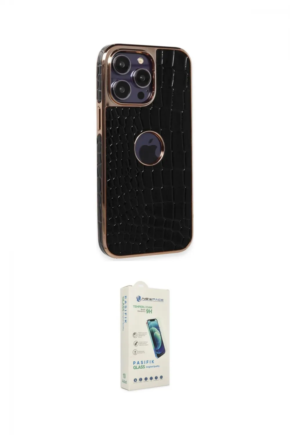 ieg™ iPhone 14 Pro Max Kılıf Ufuk Form Prime - Şeffaf Pasifik Cam Ekran Koruyucu