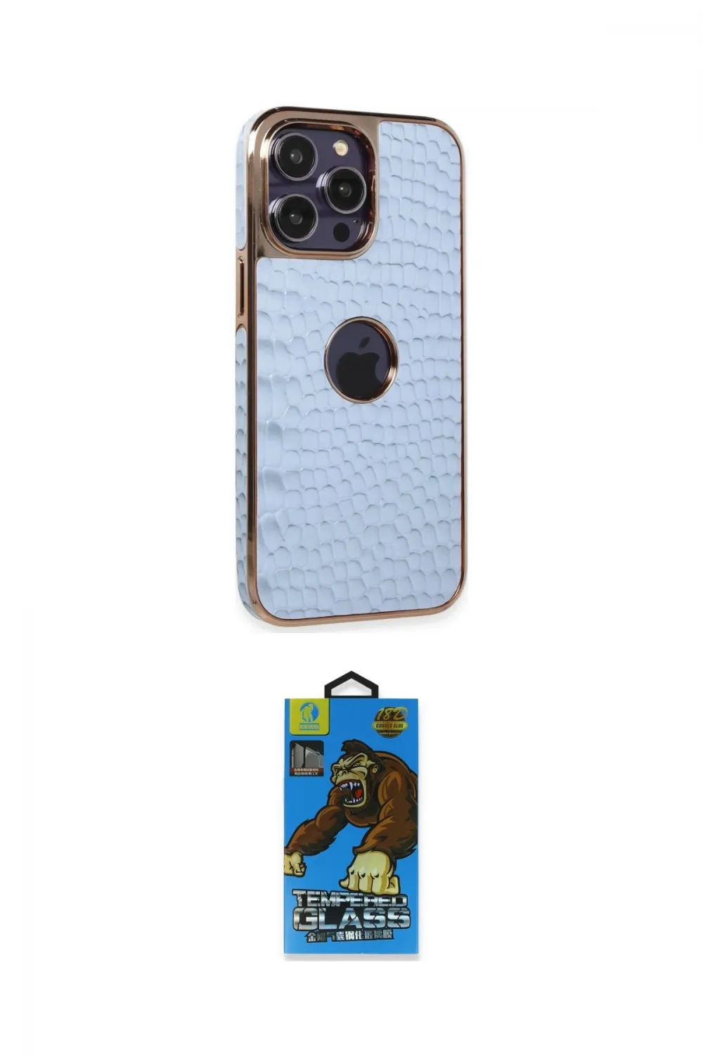 ieg™ iPhone 14 Pro Max Kılıf Ufuk Form Prime - Siyah 18D Cam Ekran Koruyucu