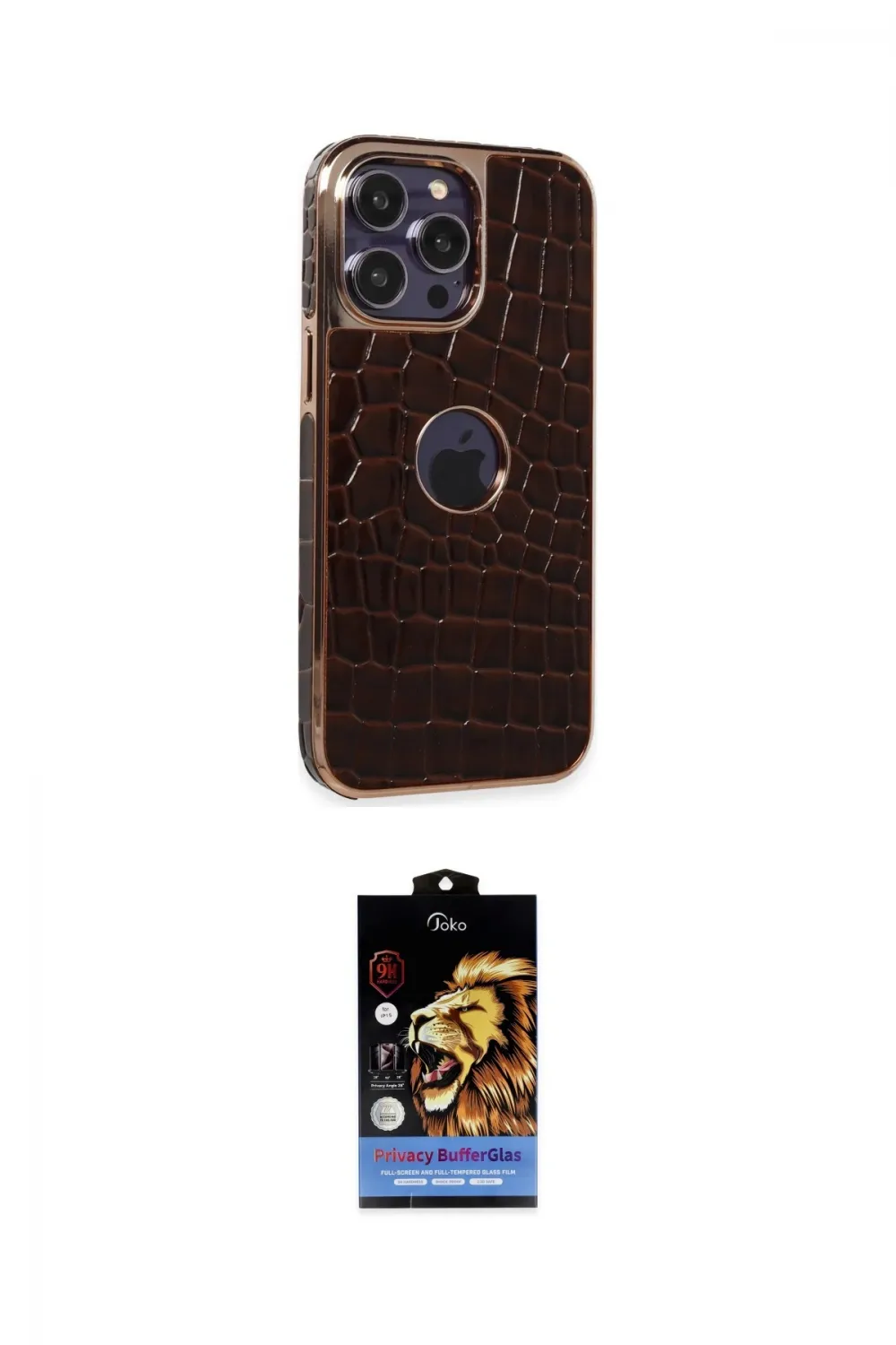 ieg™ iPhone 14 Pro Max Kılıf Ufuk Form Prime - Siyah Buffer Hayalet Cam Ekran Koruyucu