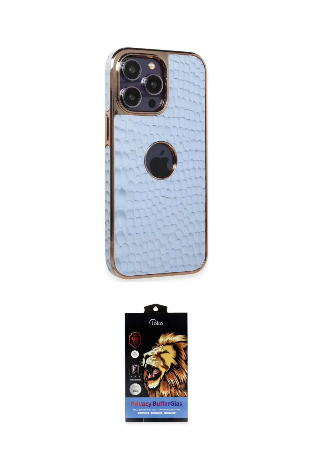 ieg™ iPhone 14 Pro Max Kılıf Ufuk Form Prime - Siyah Buffer Hayalet Cam Ekran Koruyucu