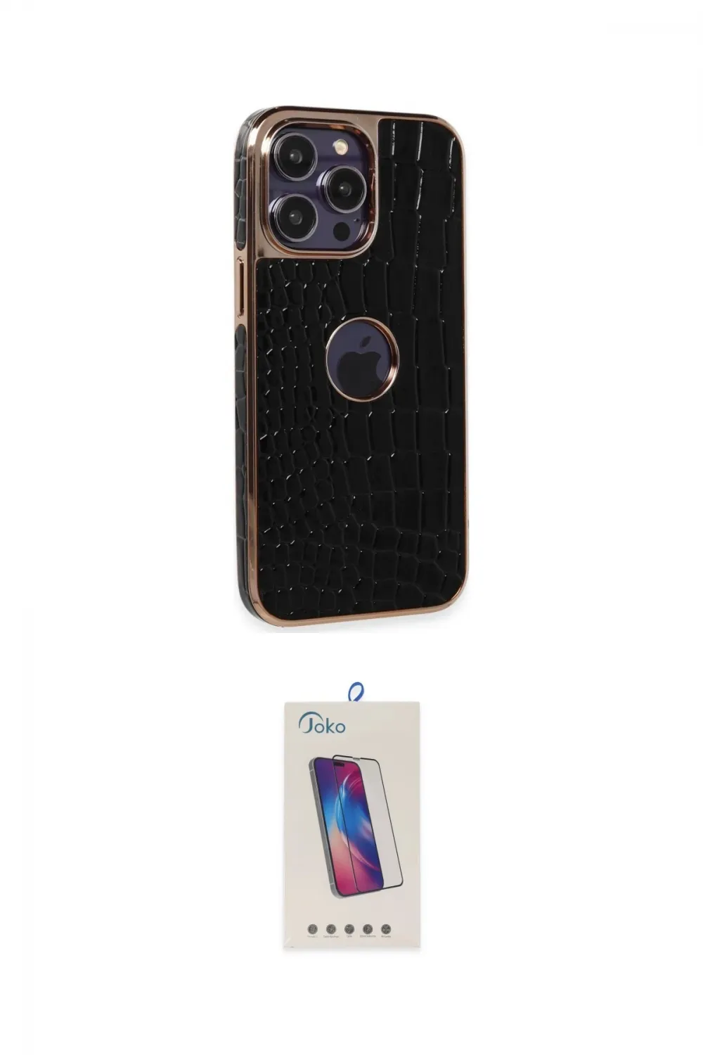 ieg™ iPhone 14 Pro Max Kılıf Ufuk Form Prime - Siyah Joko 5D Cam