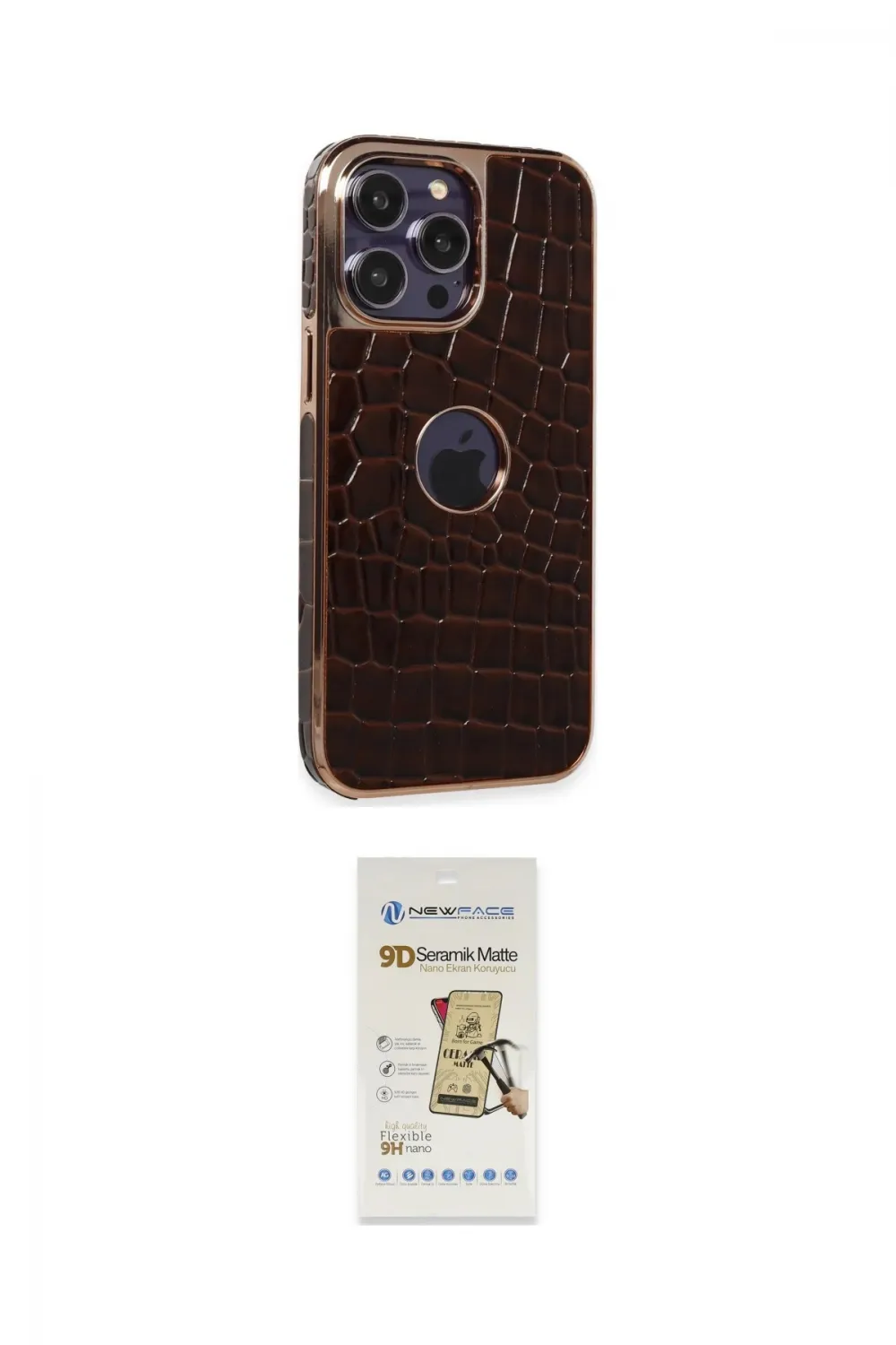 ieg™ iPhone 14 Pro Max Kılıf Ufuk Form Prime - Siyah Mat Seramik Nano Ekran Koruyucu