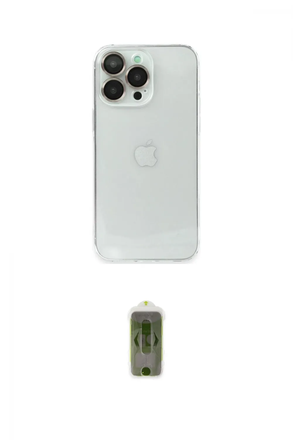 ieg™ iPhone 14 Pro Max Kılıf Ufuk Minimal Özel Seri - Siyah Joko Magic 5D Hayalet Cam