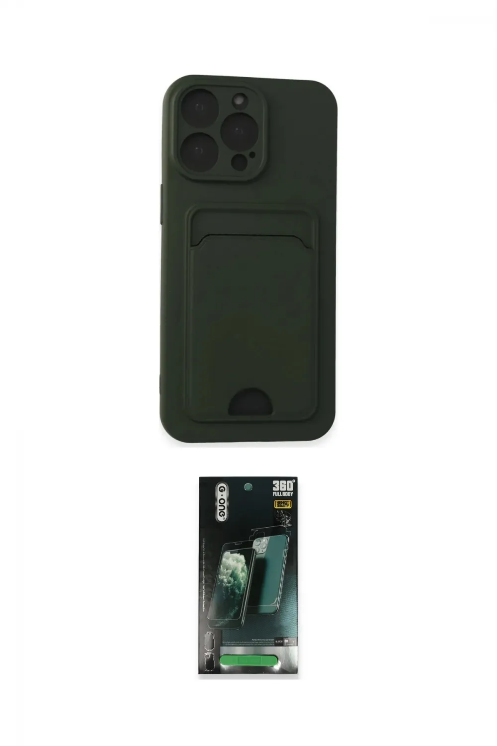 ieg™ iPhone 14 Pro Max Kılıf Vadi Çizgi Prime - Şeffaf 360 Full Body Arka Koruyucu