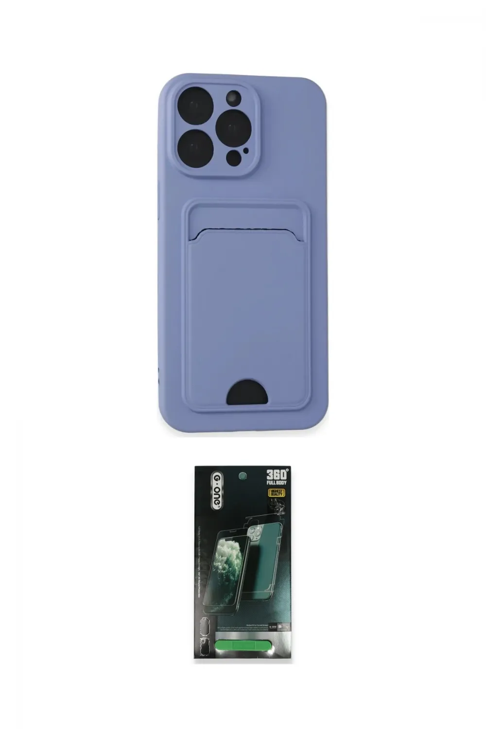 ieg™ iPhone 14 Pro Max Kılıf Vadi Çizgi Prime - Şeffaf 360 Full Body Arka Koruyucu