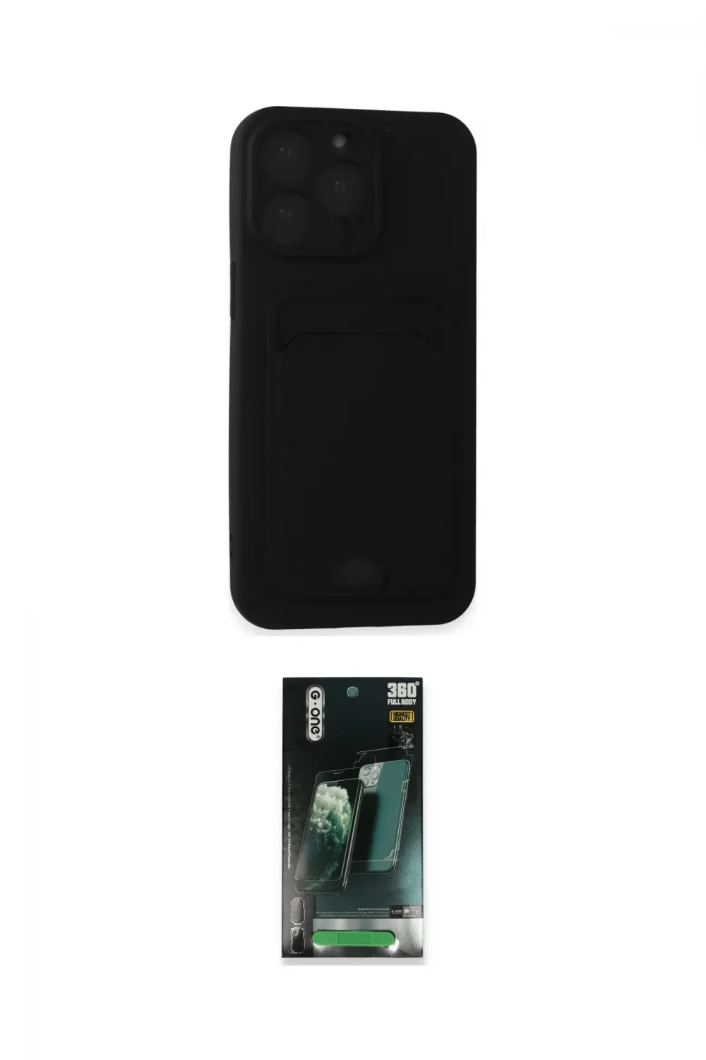 ieg™ iPhone 14 Pro Max Kılıf Vadi Çizgi Prime - Şeffaf 360 Full Body Arka Koruyucu