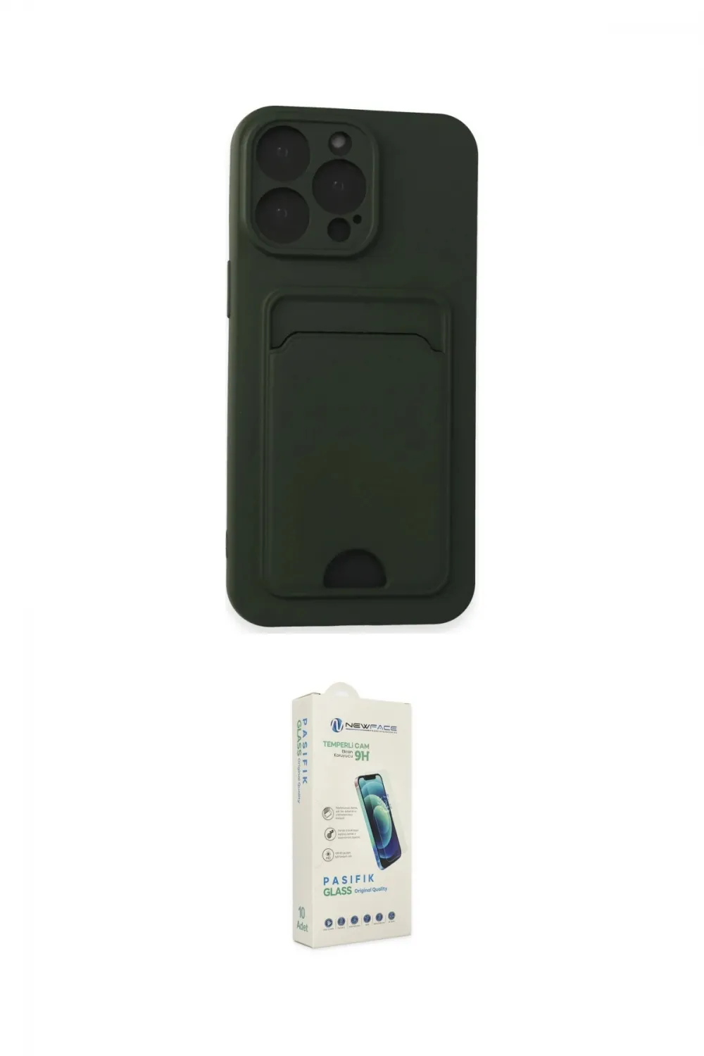 ieg™ iPhone 14 Pro Max Kılıf Vadi Çizgi Prime - Şeffaf Pasifik Cam Ekran Koruyucu