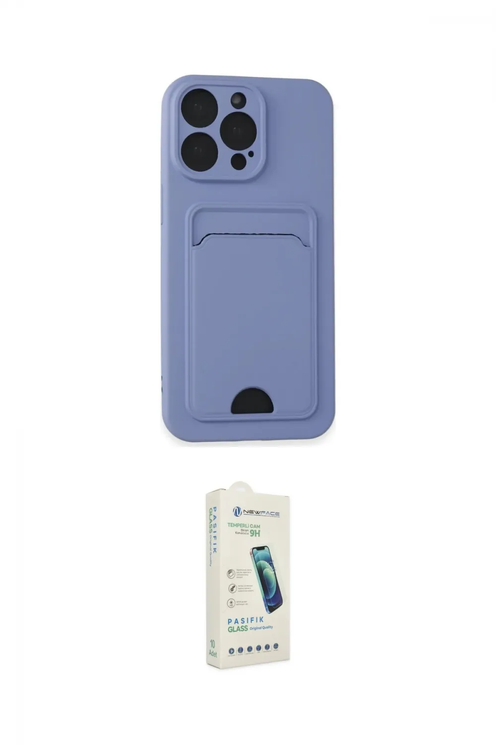 ieg™ iPhone 14 Pro Max Kılıf Vadi Çizgi Prime - Şeffaf Pasifik Cam Ekran Koruyucu