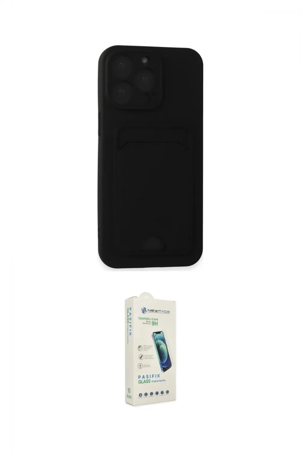 ieg™ iPhone 14 Pro Max Kılıf Vadi Çizgi Prime - Şeffaf Pasifik Cam Ekran Koruyucu
