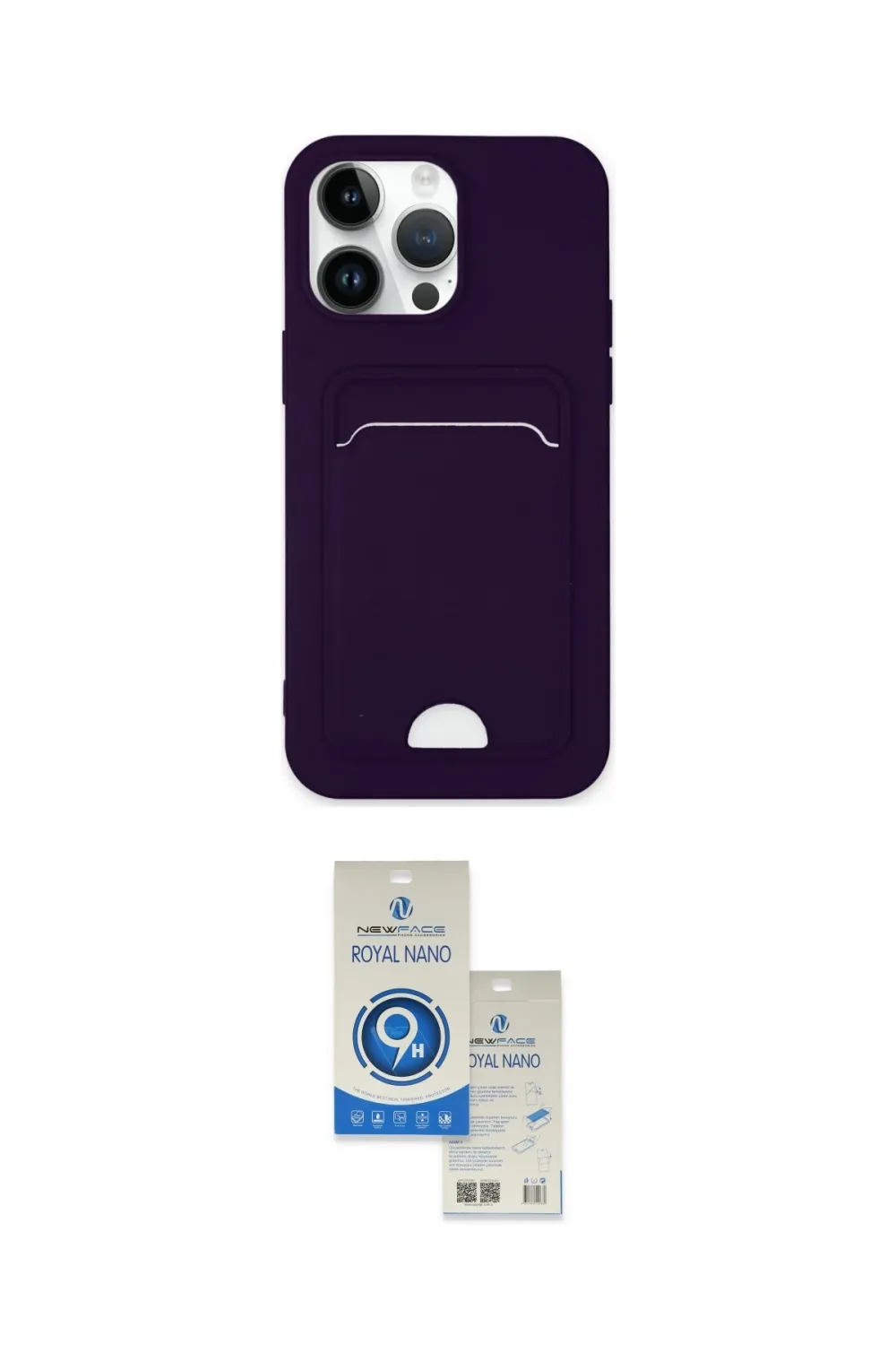 ieg™ iPhone 14 Pro Max Kılıf Vadi Çizgi Prime - Şeffaf Royal Nano Ekran Koruyucu