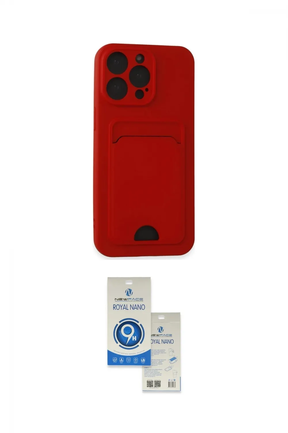 ieg™ iPhone 14 Pro Max Kılıf Vadi Çizgi Prime - Şeffaf Royal Nano Ekran Koruyucu