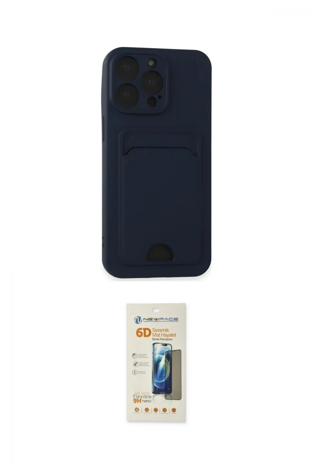 ieg™ iPhone 14 Pro Max Kılıf Vadi Çizgi Prime - Siyah 6D Mat Seramik Hayalet Nano Ekran Koruyucu